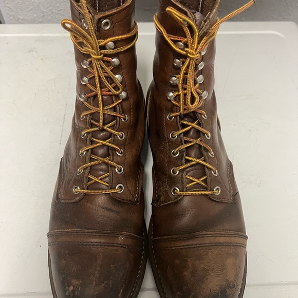 Vtg iron ranger Redwing boots Steel toe size 11 B - Picture 4 of 10